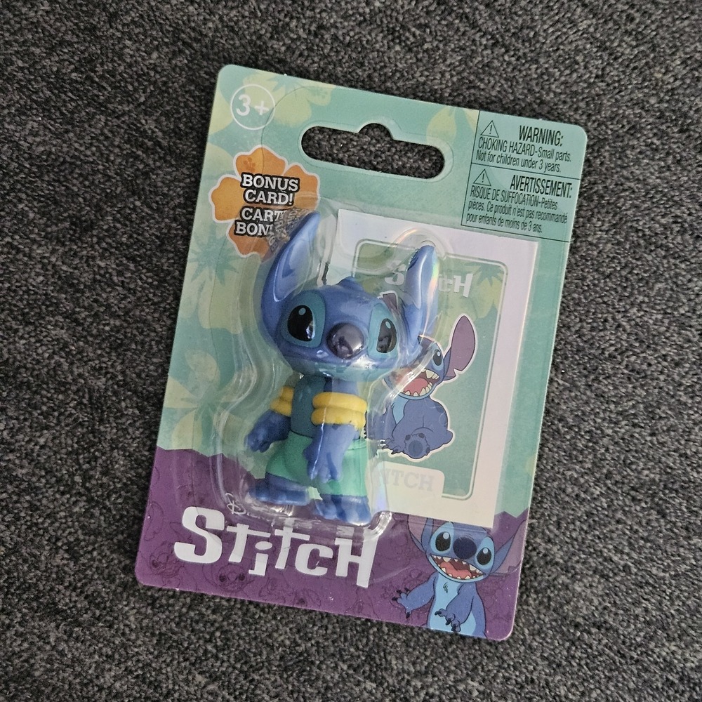 Stitch Mini Figure With Bonus Card Disney 2024 Just Play Arm Bands Summer